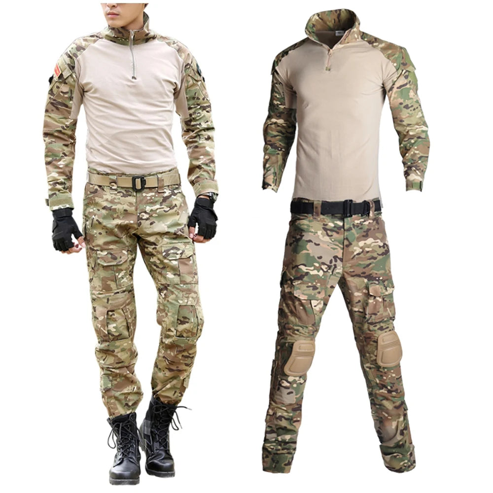 G2 Plus Size 4XL 5XL 6XL 7XL 8XL Outdoor Camouflage Hunting Clothes Men's Clothing Hunting Shirt Camouflage Shirt Trousers Suit