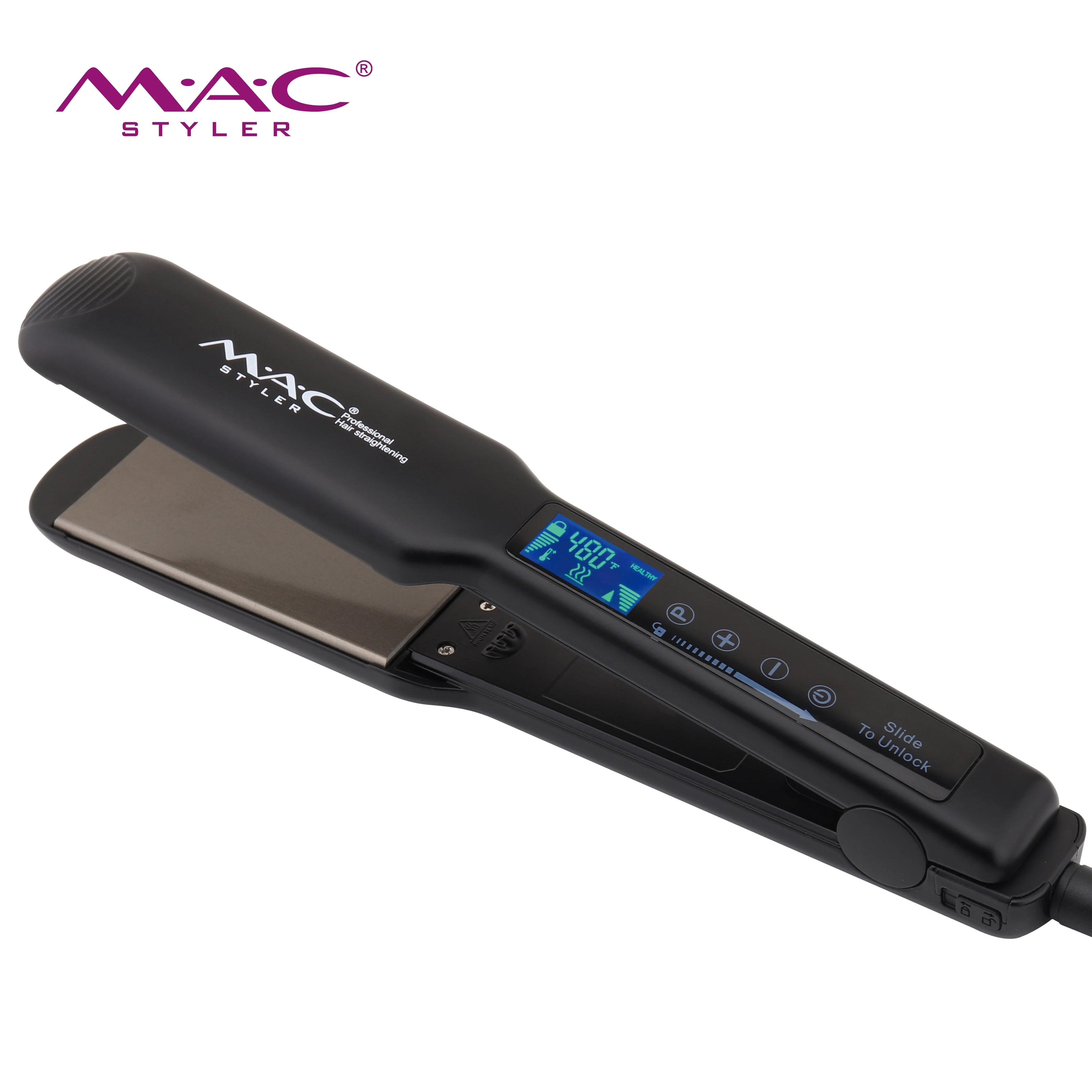 Amazing Custom Logo Brand Salon Best Professional Hair Straightener Private Label Titanium Flat Iron