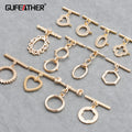 M738 10 Pcs/lot 18K Gold Plated Clasps Diy Necklace Bracelet Connectors Jewelry Making Accessories
