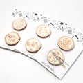 2 PCS Wooden Needle Minder for Cross Stitch Magnetic Pin Holder