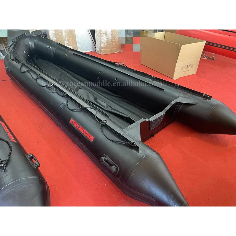 5m 5.5m 6m Portable Ocean Water Heavy Duty Inflatable Boatinflatable Dinghy Raftinflatable Fishing Boat With Aluminum Floor