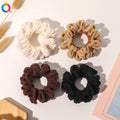 QIYUE Winter Fashion Hight Elastic Plush Scrunchies for Women Factory Wholesale Elastic Hair Band