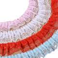 New Fashion Garment Accessory 4.5cm Flower Lace Ribbon Trim Trimming Ruffle Lace