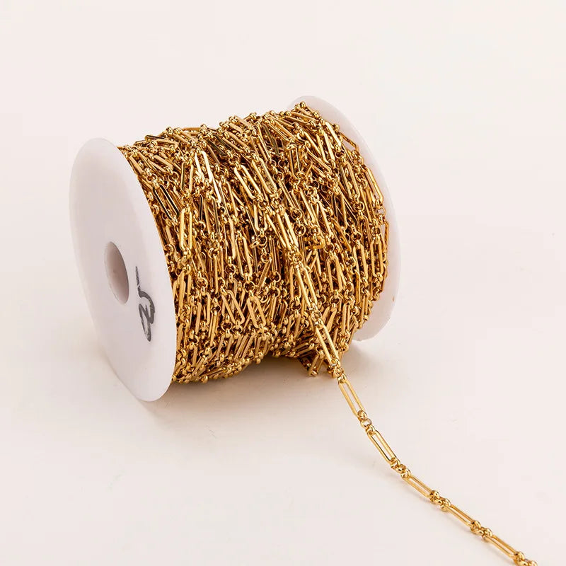 Fashion 3+1 Paperclip BL Chain Stainless Steel for Jewelry Necklace Bracelet Making
