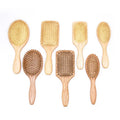 Eco-Friendly Ionic Laser Cushion Detangling Hairbrush Set Custom Logo Wooden Paddle Brush for Girls Compact Design