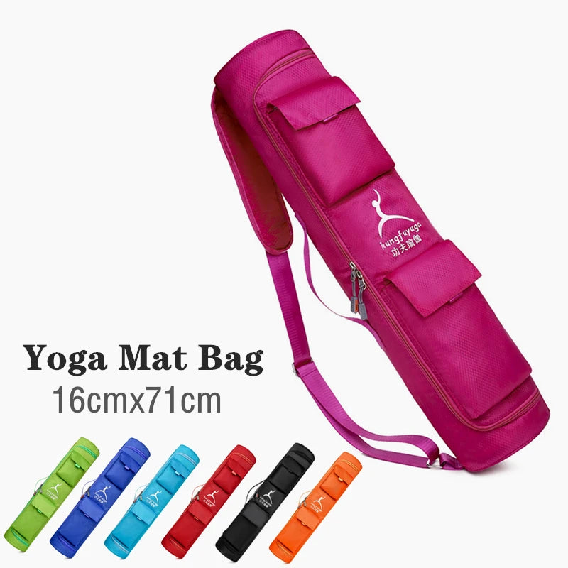Sports Yoga Mat Bag Multifunction Pocket Yoga Carrier Knapsack Large Capacity Storage Yoga Mat Holder
