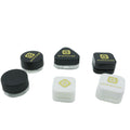 5Ml Low Profile Thick Glass Wax Jars Childproof Airtight Concentrate Containers Jar With Black Lid