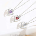 Women Fashion Classic S925 Sterling Silver love Heart Pendant Collarbone Jewelry Chain Necklaces for Mother's Day Gift