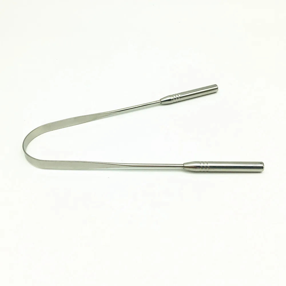 100% Pure Stainless Steel Tongue Cleaner Scraper Oral Cleaner Wholesale