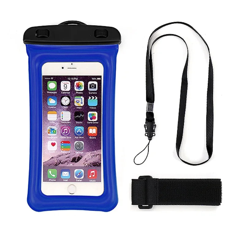 Hot Selling Customized Waterproof Snowproof Sandproof Phone Case Pouch Dry Bag Swimming Hiking Gear Accessory Inflatable Water