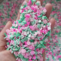 1KG DIY Craft Slime Sprinkles Valentine Polymer Clay Slices Candy Heart Mixture Polymer Clay Sprinkles