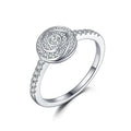 Fashion Jewelry Zircon Wedding Engagement Cubic Zirconia 925 Sterling Silver Rings