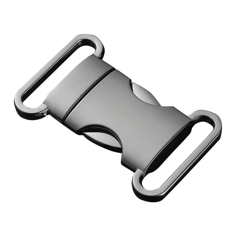 Wholesale Blank Stainless Steel Leather Belt Buckles for Women Steel Snap Hooks Side Quick Release Backpack Lock Buckles