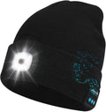 Bluetooth Beanie With Light Musical Knit Hat With Headphones and Built-in Speaker Mic