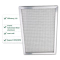 Wholesale Customized Size OEM HVAC Aluminum Alloy Reusable Pleated Air Filter for New Metal Mesh Wavy Media Filter