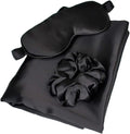 Wholesale 100% Mulberry Silk Sleep Eyemask Set Solid Pattern Pillowcase Set