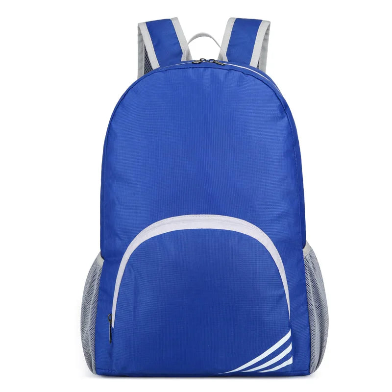 Hot Selling Large Capacity Unisex Travel Waterproof Custom Logo Foldable Hiking Back Bag Lightweight Compression Backpack