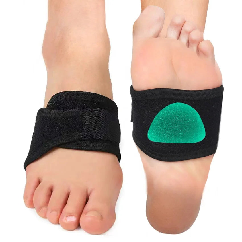 Arch Support Brace Plantar Fasciitis Gel Pad Orthotic Compression Support Wrap Aids Foot Pain High Arches Flat Feet&Heel Fatigue
