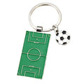 Promotion Football Field Keychain Metal Soccers Basketball Pendants Team Fans Sports Souvenir Gifts Man Car Key Holder Accessory