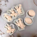 DIY Cartoon Cute Easter Egg Bunny Silicone Mold Fondant Chocolate Cake Molds
