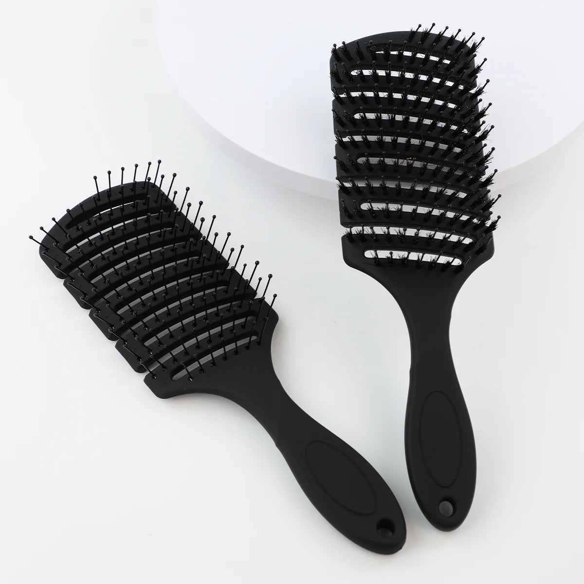 Nylon Boar Bristles Vent Massage Square Paddle Detangle Hair Extensions Brush for Wet and Dry Custom Logo Hairbrush