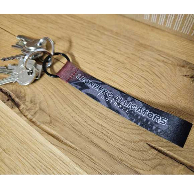 Sport Accessories Personalized Custom Short Lanyard Wristlet Keychain Key Ring Wrist Straps With D Ring