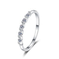 Fashion Jewelry 2023 Water Wave Design GRA Moissanite Jewelry 925 Sterling Silver Rings Jewelry Women