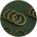 Metal 28/30/32mm Retro Accessory Antique Bronze Antique Copper Keychain Ring 35mm Ring Flat Key Ring