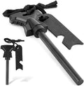Flint Starter Premium Waterproof 4.53 Inch Survival Ferro Rod With Easy Grip Handle and Multifunction Striker Fire