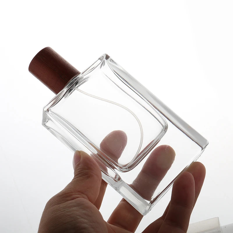 75ml Luxury Polished Perfume Bottle Floral Eau De Toilette Florida Water Aromatherapy Bottle