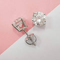 VOAINO Round Cutting VVS Lab Grown HPHT Cvd Vintage Diamond Jewelry Gift Custom Earrings 14K 18K for Women