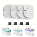 4 Pack Filter and Sponge Replace for 71oz/2.1L Ultra Quiet Pet Water Capsule Fountain 4 Filtration Systems for Pet Health