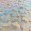 Customize Embroidery Fabric butterfly Net 90% Polyester 10% Spandex 3D Laser Cutting Mesh Lace Sequins Wedding Girls Dress