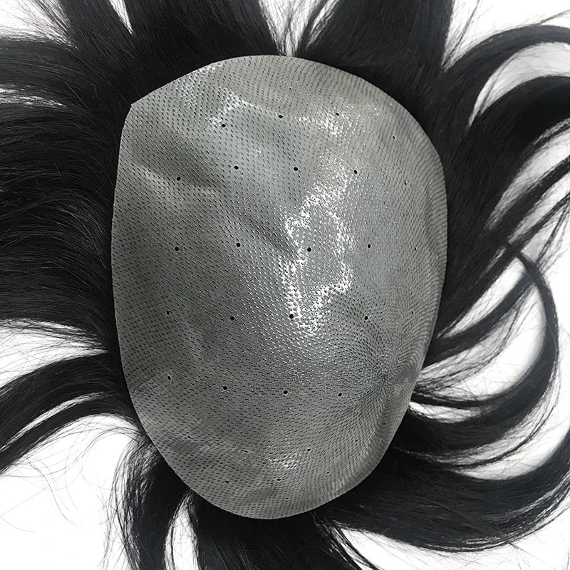 Wholesale Price V Loop 6x8 7x9 8x10 Thin Skin Base Men Toupee Breathable Holes 100% Real Human Hair Wigs