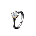 Real 1CT D Color Moissanite Engagement Rings for Women S925 Sterling Silver Wedding Bands Jewelry With Certificate