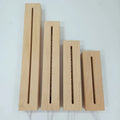 Wooden Light Base Wooden LED Base 5.9 Inch Rectangle Display Pedestal 16 Colors Light Lamp Base Lighted Display Stand