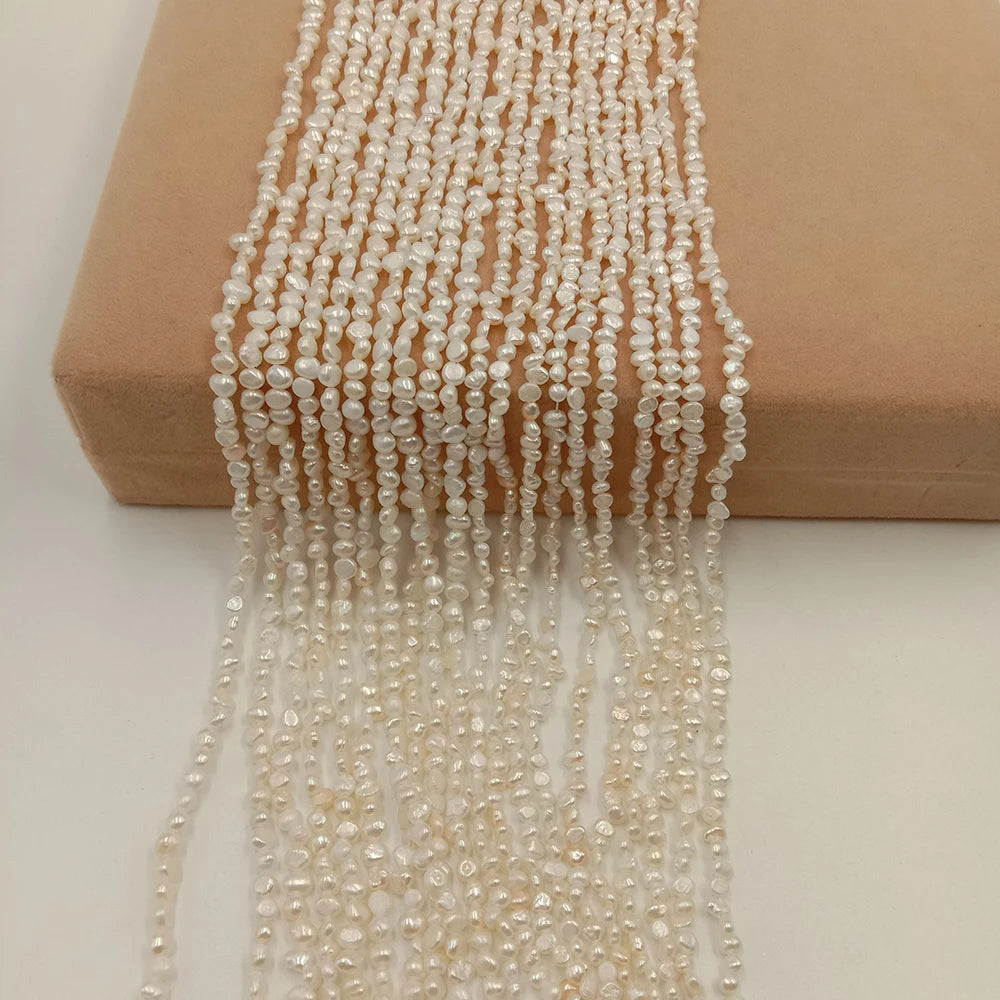 Wholesale Mini Baroque Freshwater Pearl Strand 3 mm-4 mm Loose Natural Pearls