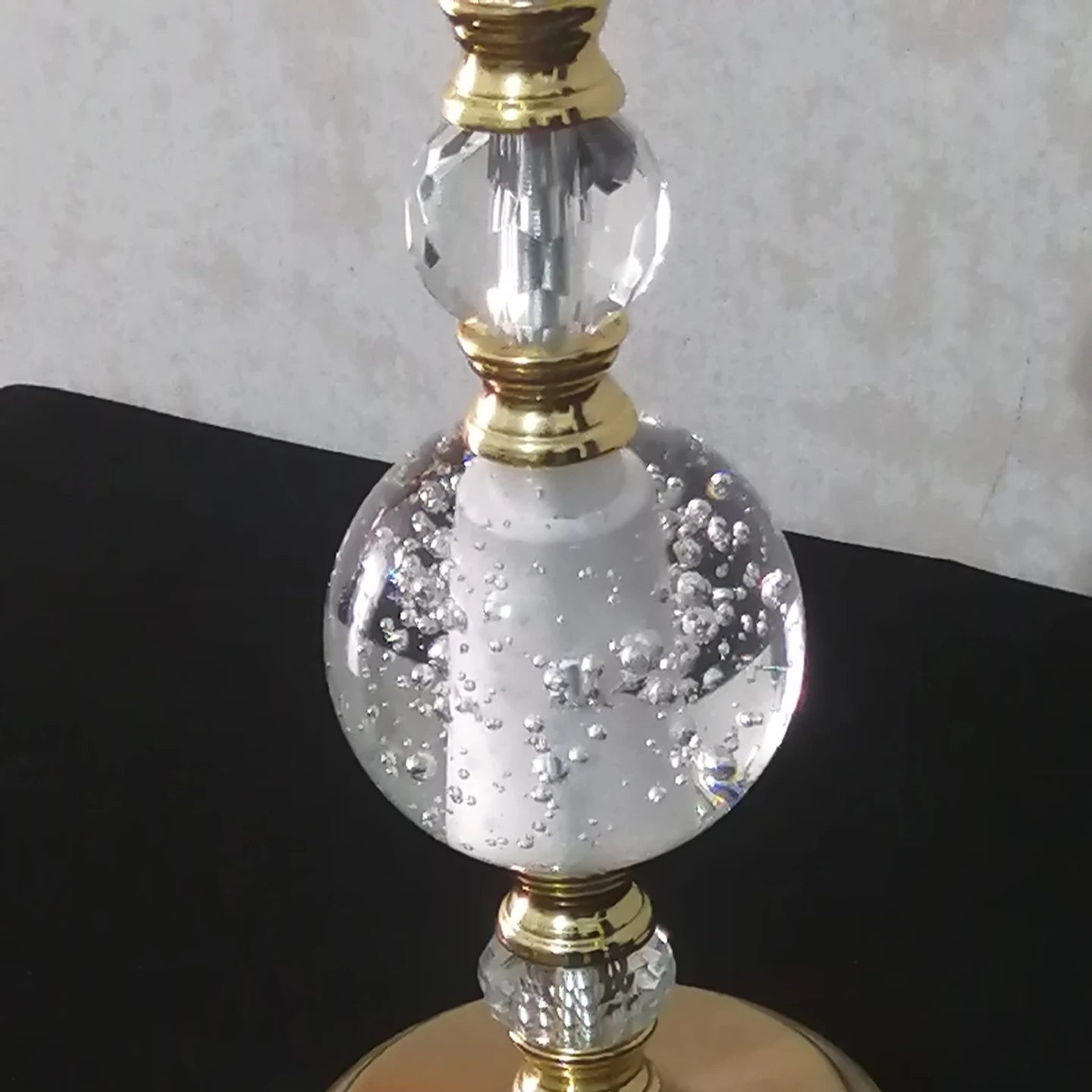 Honor of Crystal 3 Ball Design Candle Holder Crystal Candle Holder Candlestick for Christmas Decoration Candle Holder