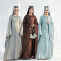 2025Tiktok E-Commerce Fashion Elegant Summer Abaya Dress for Ramadan Stitching From Dubai and Turkey Made of Polyester