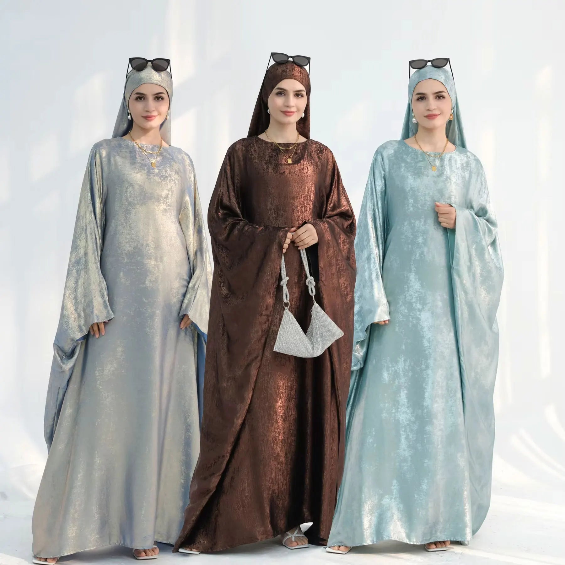 2025Tiktok E-Commerce Fashion Elegant Summer Abaya Dress for Ramadan Stitching From Dubai and Turkey Made of Polyester