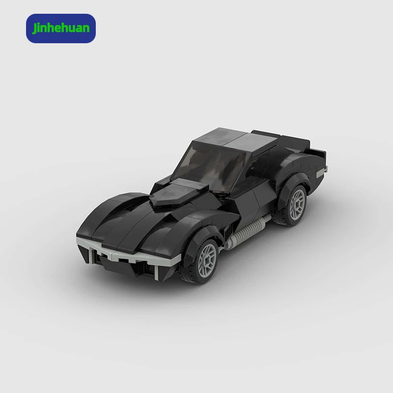 Creative Bricks Toy Plastic Buildings Cars Creative Moc Bricks Black for Boys Assembled Diy Mini Building Block Sets