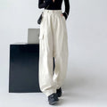 High Waisted Wide Leg Pants with a Drooping Feel Women's High Street Loose Work Pants Versatile Straight Leg Pants