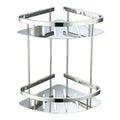 High Quality 304 Stainless Steel Double Layer Storage Shelf Wall Mounted Hanging Rack Washroom Bathroom Corner Rack