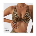 Sexy Women's Sport Yoga Bra Leopard Print Lightweight Breathable Four-Way Stretch Quick Dry