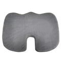 WJ-194 Orthopedic Comfort Gray Memory Foam Seat Cushion U-Shape Pattern Woven Polyester/Cotton Material Sciatica Lower Back