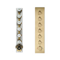 Solid Brass Single Handle Shower Diverter with Rain & Jet Functions Thermostatic Valve Pressure Balanced Mixer with Trim