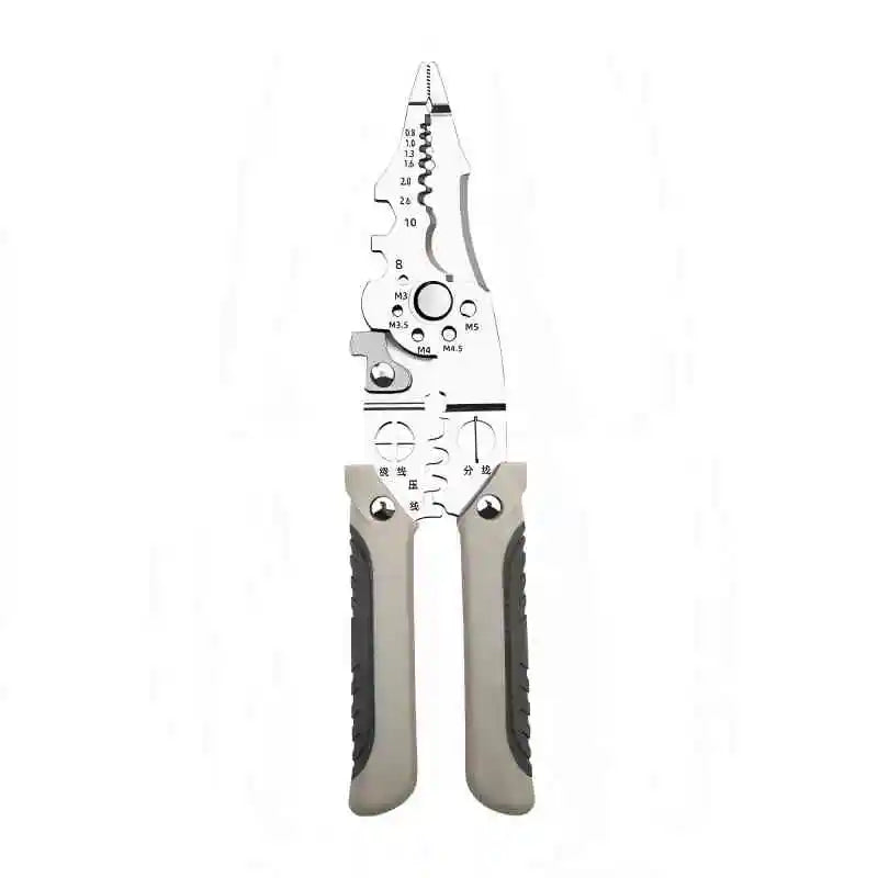 21-in-1 Electrical Wire Stripper Crimper Non-Slip Steel Cable Cutting Tool with Adjustable Stripping Pliers