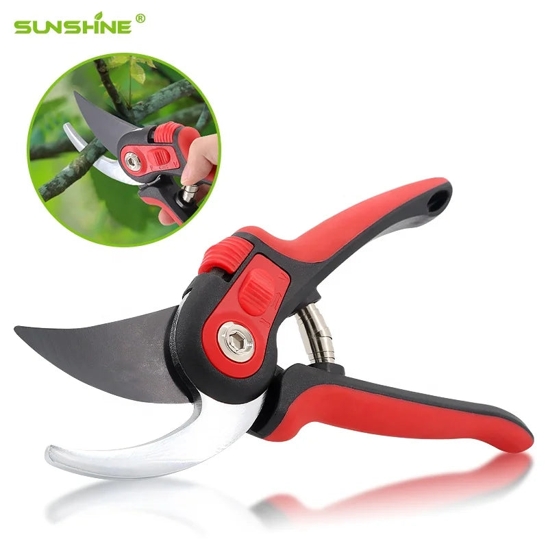 SUNSHINE Tools Pruning Fruit Tree Garden Horticultural Shears Save Effort Large Thick Pruning Shears