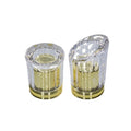 Custom Luxury Diamonds Transparent Clear 15mm ABS Perfume Cap Bottle Smart Lids Plastic Type Surlyn
