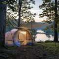 Wind Valley Best Selling 300D Oxford Family Tunnel Tent Four-Season Inflatable Double Layer Portable One Bedroom One Living Room